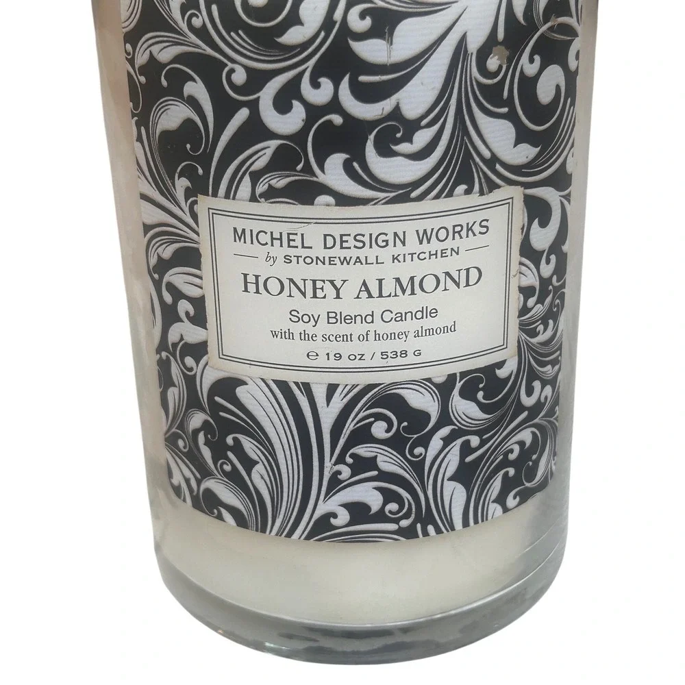 Michel Design Works Honey Almond Soy Blend 2-Wick Tumbler Candle 19oz with Lid